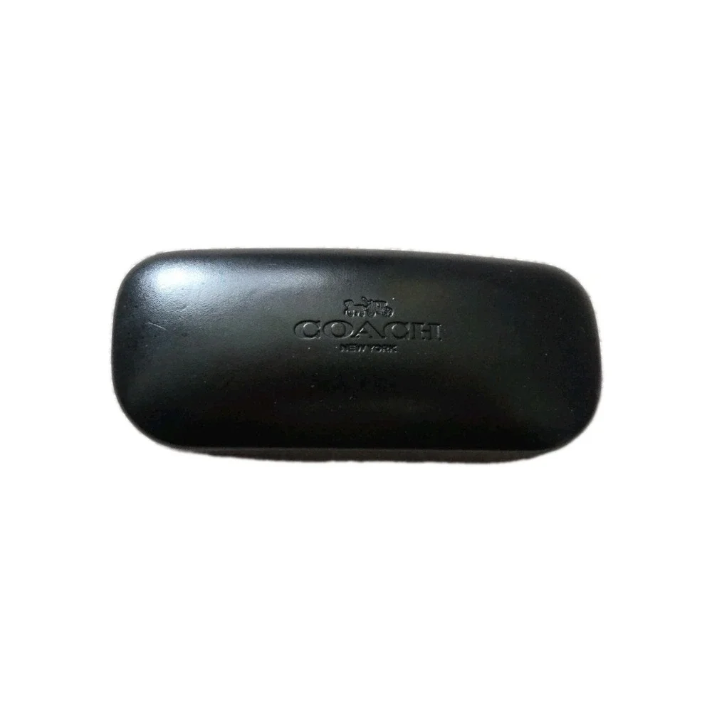 Coach New York - Black Hardshell Glasses Clamshell Eye Glass Case Mint Condition
